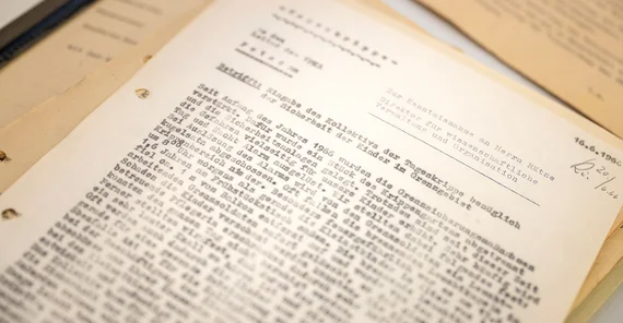 Ein Brief aus dem Jahr 1966.