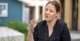 Prof. Dr. Ulrike Herzschuh während des Interviews