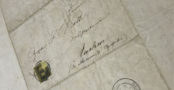 Foto: Fontanes Brief, der eine Abschrift seines Gedichts Der Tag von Hemmingstedt (zum Couvert zusammengefaltet) an seinen Freund Friedrich Witte begleitete, © Theodor-Fontane-Archiv | Universität Potsdam Foto: Fontanes Brief, der eine Abschrift seines Gedichts Der Tag von Hemmingstedt (zum Couvert zusammengefaltet) an seinen Freund Friedrich Witte begleitete, © Theodor-Fontane-Archiv | Universität Potsdam