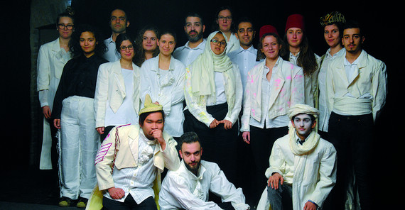 Das Integrationstheater „Sanssouci avec Shakespeare“ führt die Komödie „Der Kaufmann von Venedig“ in mehreren Sprachen auf (Foto: Uni Potsdam / Max Kattner) Darsteller des Theaterstücks