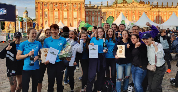 „UP Runners“ nach der Siegerehrung „UP Runners“ nach der Siegerehrung