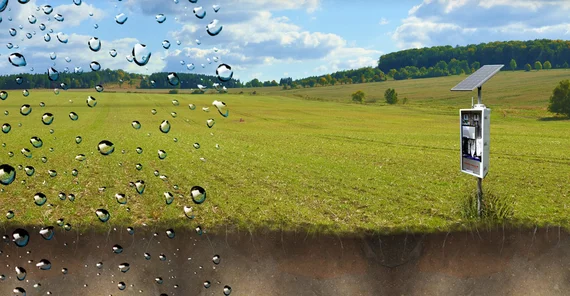 Wasser an der Landoberfläche lässt sich mithilfe von Neutronendetektoren besser erfassen. Foto: Dr. Martin Schrön.