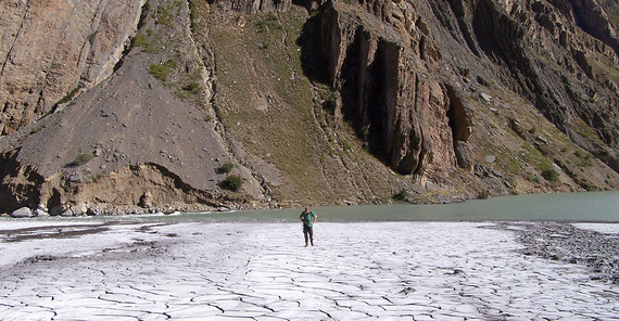 Bildung eines Schwemmfächers im Pin Tal, Himachal Pradesh, Indien Bildung eines Schwemmfächers im Pin Tal, Himachal Pradesh, Indien