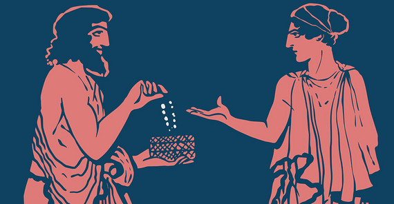 Corruption in Greek mythology Corruption in Greek mythology: Polynices gives Eriphyle the necklace of Harmonia so that she might persuade her husband to join the war of the Seven against Thebes.