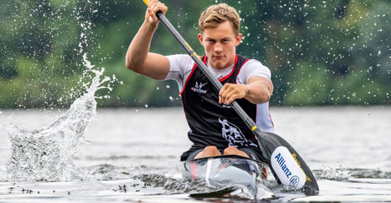 Der Kanute Linus Bange erhielt den Nachwuchspreis des Kapitels Sport der Universitätsgesellschaft. Der Kanute Linus Bange