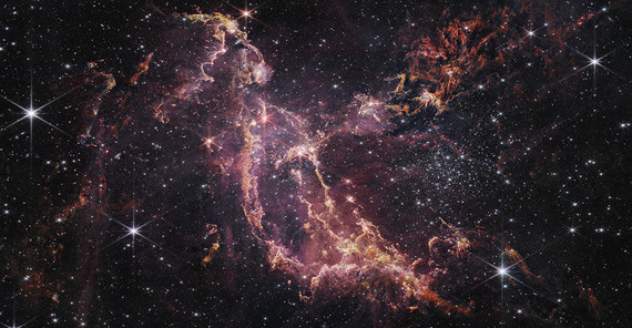 Sternhaufen innerhalb der Galaxie Kleine Magellansche Wolke, 200.000 Lichtjahre entfernt