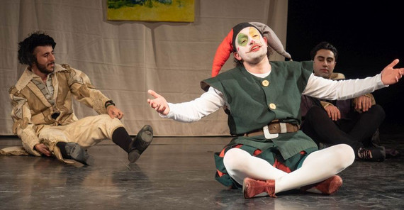 Szenenbild. Foto: Manfred Wolf Darsteller während der Aufführung (Szenenbild).