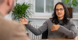 The US-American researcher Sudha Arunachalam