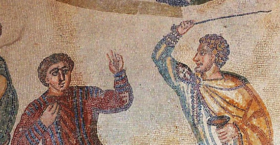 Römische Sklaven standen im Schatten der Gesellschaft – Mosaik aus Piazza Armerina / Sizilien (Foto: My Sicily Guide, Pozzallo, Italien) Römische Sklaven standen im Schatten der Gesellschaft – Mosaik aus Piazza Armerina / Sizilien (Foto: My Sicily Guide, Pozzallo, Italien)