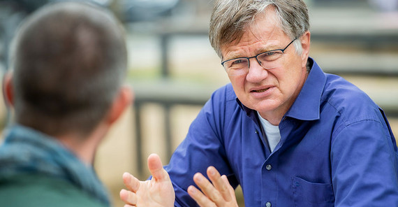 Professor Axel Bronstert Professor Axel Bronstert im Interview. Das Foto ist von Tobias Hopfgarten.