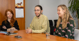 Katharina Lübstorf, Jan Liedtke und Marie Eggebrecht von ArbeiterKind im Interview.