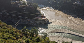 Zusammenfluss von Alaknanda und Mandakini.