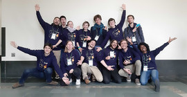 Das Potsdamer iGEM-Team nach dem großen Finale. Foto: Bryan Nowack.