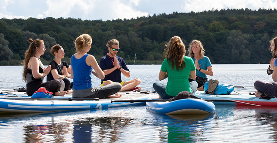 Yoga auf dem SUP | Foto: Sandra Scholz Yoga auf dem SUP | Foto: Sandra Scholz