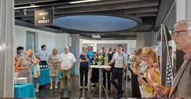 Rund 60 Gäste bei der Feier im POTSDAM LAB in der Wissenschaftsetage