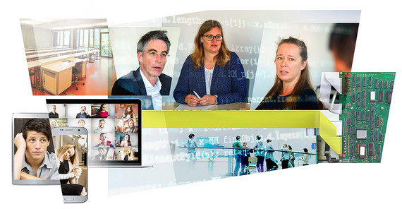 Im Handumdrehen digitalisiert?! – Wie die Universität Potsdam ein Digitalsemester aus dem Boden stampfte und sich dadurch nachhaltig verändert. | Foto: Tobias Hopfgarten / Illustration: Anke Seeliger Im Handumdrehen digitalisiert?! – Wie die Universität Potsdam ein Digitalsemester aus dem Boden stampfte und sich dadurch nachhaltig verändert. | Foto: Tobias Hopfgarten / Illustration: Anke Seeliger