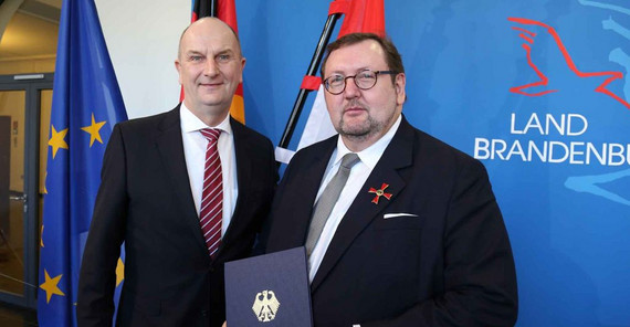 Ministerpräsident Dietmar Woidke und Rabbiner Prof. Walter Homolka Foto: brandenburg.de Ministerpräsident Dietmar Woidke und Rabbiner Prof. Walter Homolka Foto: brandenburg.de