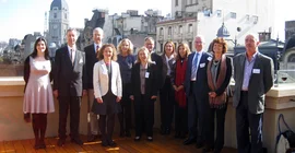 Vertreter der beteiligten Wissenschaftseinrichtungen und Forschungsförderer bei der Eröffnung des Graduiertenkollegs „StRATEGy“ in Buenos Aires. Mit dabei von der Universität Potsdam: Prof. Manfred Strecker, Ph.D., Sprecher des Kollegs (3.v.l.), und Prof. Helmut Elsenbeer, Ph.D., Dekan der Mathematisch-Naturwissenschaftlichen Fakultät (3.v.r.). Foto: Dr. Andreas Bergner, Institut für Erd- und Umweltwissenschaften.