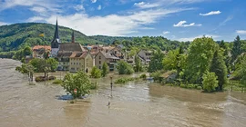 Neckargmünd unter Wasser