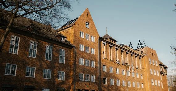 Blick auf das historische Gebäude des ehemaligen Landtags