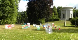 The work of arts in Neuruppin´s Tempelgarten. Photo: Uschi Jung.