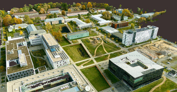 Punktwolken als digitale Geländemodelle. Abbildung: Bodo Bookhagen. Punktwolken als digitale Geländemodelle. Abbildung: Bodo Bookhagen.