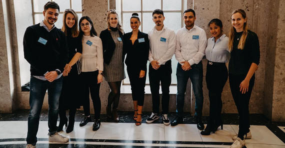 Das uniContact-Team am Messetag. Foto: Michael Rerich. Das uniContact-Team am Messetag. Foto: Michael Rerich.