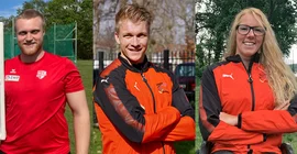 Clemens Prüfer (links), Jacob Schopf (Mitte), Verena Schott (rechts) | Fotos: LSB/Sporthilfe Brandenburg