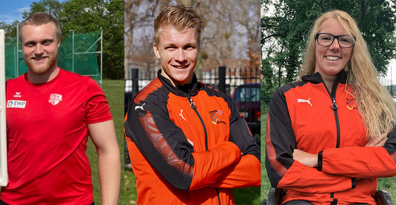 Clemens Prüfer (links), Jacob Schopf (Mitte), Verena Schott (rechts) | Fotos: LSB/Sporthilfe Brandenburg Clemens Prüfer (links), Jacob Schopf (Mitte), Verena Schott (rechts) | Fotos: LSB/Sporthilfe Brandenburg