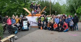 Teilnehmende der Putzaktion „PUTZdam“ 2019