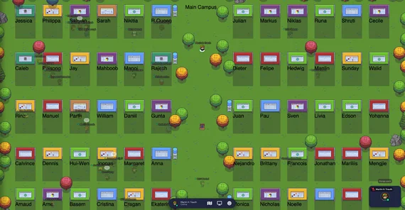 Extra Bereich für Postersessions. | Foto/Screenshot: Martin Trauth