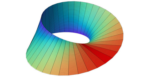 Möbiusband Darstellung eines Möbiusband.