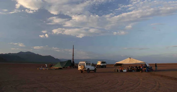 Wissenschaftliche Tiefbohrung in Chew Bahir, Südäthiopien.