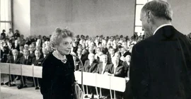 Nelly Sachs, 1965. Quelle: Archiv Friedenspreis des Deutschen Buchhandels.