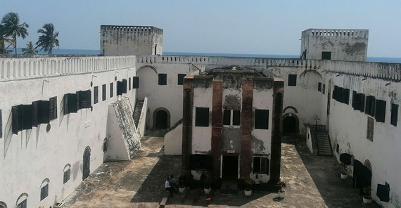 Elmina Castle: View of the inner courtyard of the soldiers Elmina Castle: View of the inner courtyard of the soldiers