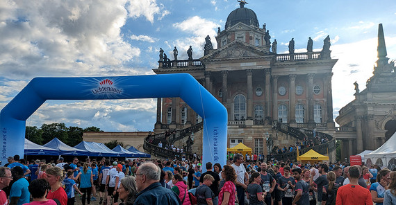 Zielbereich beim Firmenlauf 2024 Zielbereich beim Firmenlauf 2024