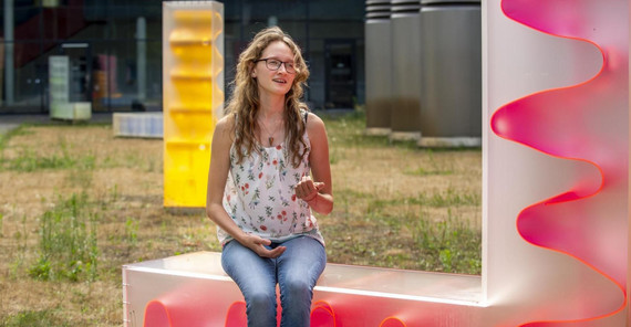 Ida Sigusch auf dem Campus Golm. Foto: Tobias Hopfgarten Ida Sigusch auf dem Campus Golm. Foto: Tobias Hopfgarten