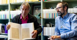 Prof. Dr. Ottmar Ette (links) und Dr. Tobias Kraft. Foto: Karla Fritze.