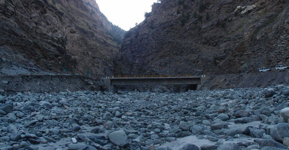 Sediments at a tributary of the Sutlej River, Himalaya. Image Credit: Bodo Bookhagen. Sediments at a tributary of the Sutlej River, Himalaya. Image Credit: Bodo Bookhagen.