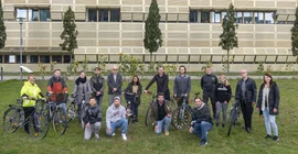 Das Bild zeigt die besten Radler der Uni Potsdam. Sie kommen aus dem HGP und den Geowissenschaften. Das Foto ist von Thomas Roese.