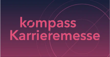farbige Grafik mit dem Schriftzug "kompass Karrieremesse"