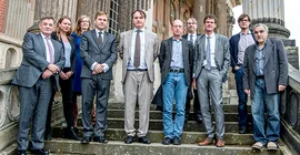 Gäste der Université de Versailles Saint-Quentin-en-Yvelines (UVSQ) an der Universität Potsdam. Foto: Karla Fritze