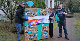 Foto: 700 Euro kamen bei der Charity-Aktion zusammen. Foto: Zentrum für Hochschulsport.