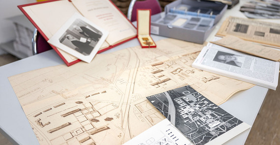 Baupläne aus den 1970er Jahren für den Campus Am Neuen Palais. Baupläne aus den 1970er Jahren für den Campus Am Neuen Palais.