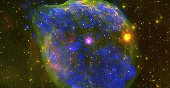 Der Wolf-Rayet-Stern WR6 im Zentrum hat diese Nebel-Blase erzeugt, Copyright ESA, J. Toala, M. Guerrero und andere