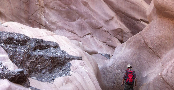 Im Pamir-Gebirge in Tadschikistan: Die zerklüftete Schlucht offenbart Sedimentablagerungen einstiger Meere. Foto: Guillaume Dupont-Nivet. Im Pamir-Gebirge in Tadschikistan: Die zerklüftete Schlucht offenbart Sedimentablagerungen einstiger Meere. Foto: Guillaume Dupont-Nivet.