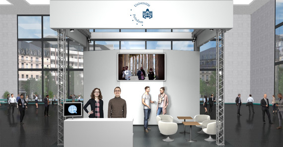 Avatare von Christoph Beier und Nadine Grzeszick auf virtueller Messe | Foto: Goethe-Institut Izmir Avatare von Christoph Beier und Nadine Grzeszick auf virtueller Messe | Foto: Goethe-Institut Izmir