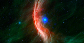 Infrarotbild eines massereichen Sterns