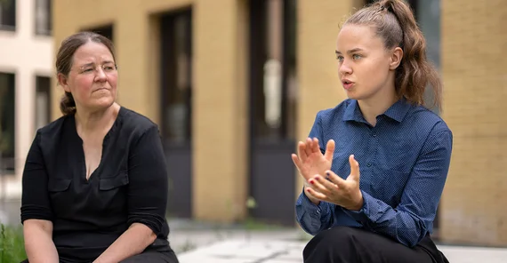 Prof Dr Ulrike Herzschuh with her daughter Undine