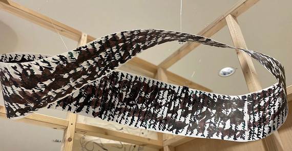 „Dauerschleife – Wo endet die Linie, wo beginnt das Wort?“ von Helena Cleven „Dauerschleife – Wo endet die Linie, wo beginnt das Wort?“ von Helena Cleven